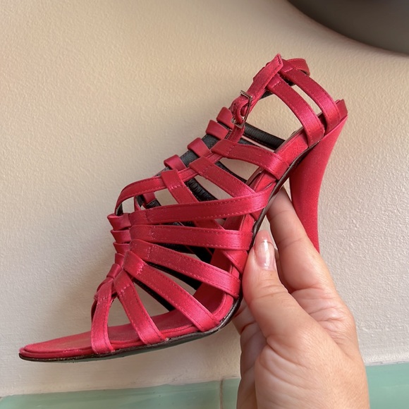 Roger Viver pink satin sandals size 35 1/2 - Picture 7 of 9